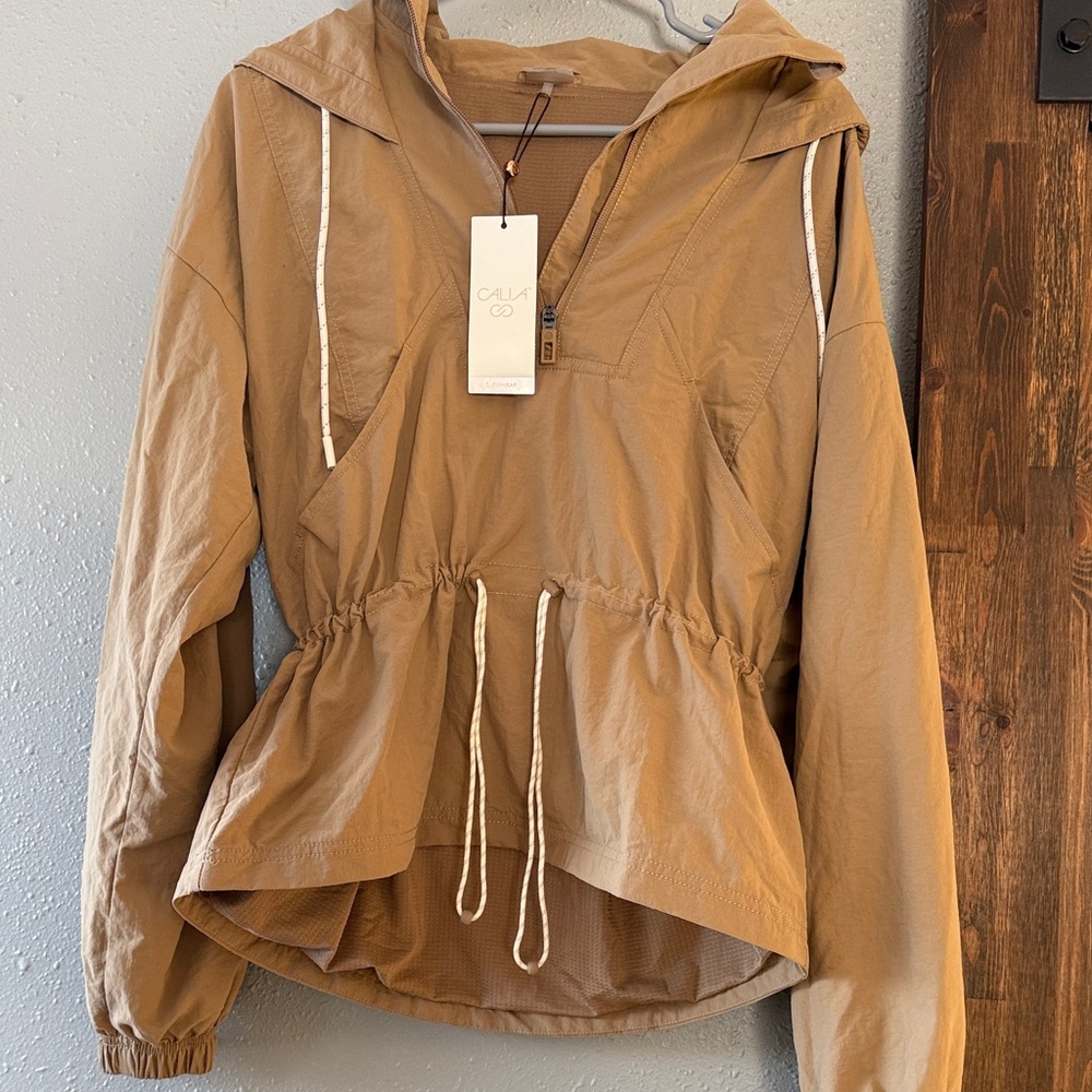 Calia Women's Small Tan Brown Windbreaker Jacket